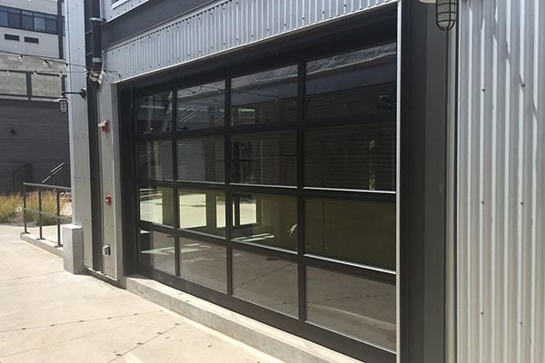 image of Aluminum door installed on office by Raynor Hawaii
