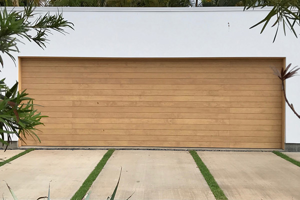 image of wood door installed on office by Raynor Hawaii