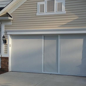 image of home with garage door screen