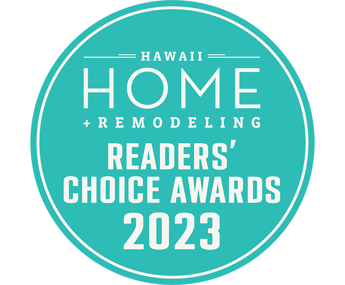 image of reader's choice award from BIA to Raynor Hawaii
